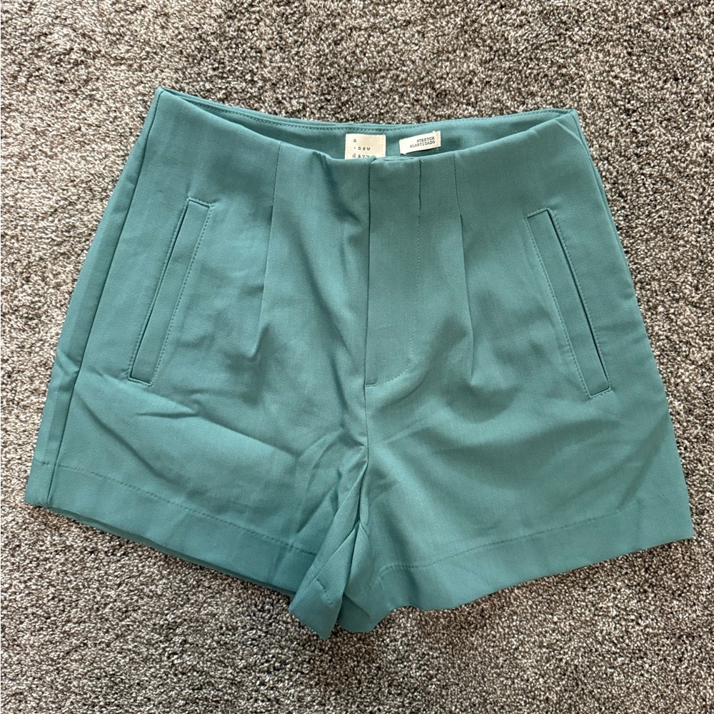A New Day Teal High Waist Women's Shorts